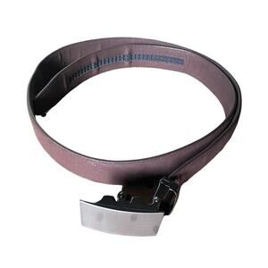 NEW Anson Premier Suede Leather Belt & Buckle Brown Holeless Adjustable Men